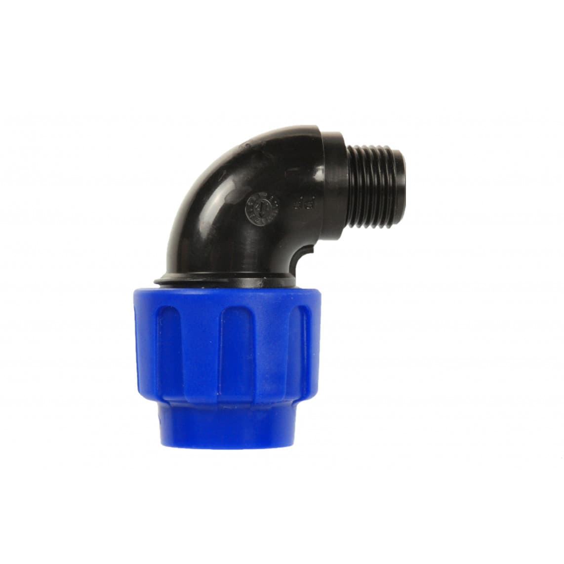 984847317 PP coude 90°, 32 mm x 1" M, raccord à serrer pour PEHD/socarex