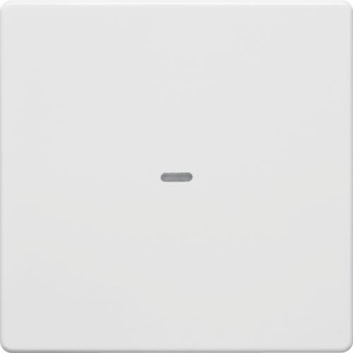Touche simple Berker monobloc Q.1 / Q.3 Blanc polaire Velours