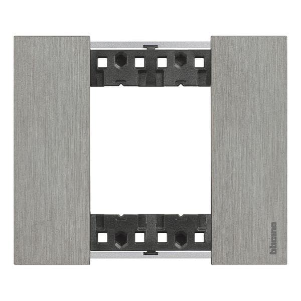 LNow plaque 2 modules Acier pour support référence K4702