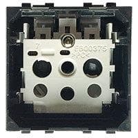 LivingLight - prise 2 pôles + T 16A 250V 2 modules bornes automatiques sans enjoliveur