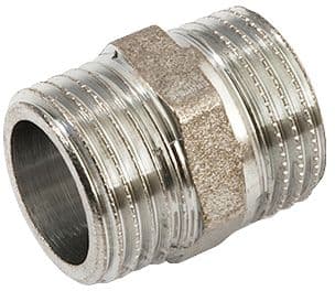 MAMELON DOUBLE FILETE LAITON 3/8" CHROME