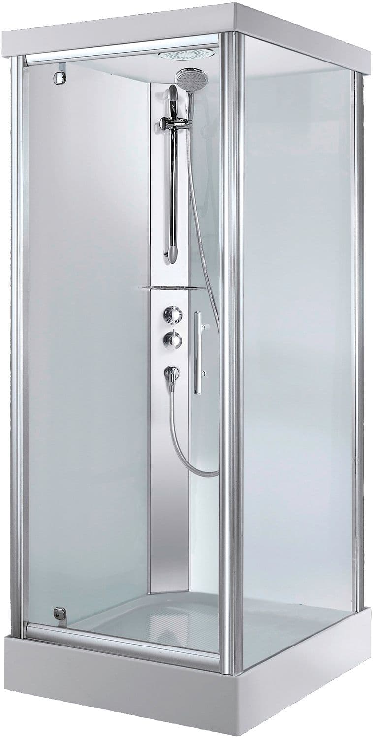 CABINE DOUCHE DESCO COLLECTION 90-90 + THERMOSTAT A ENCASTRER VERRE RAIN