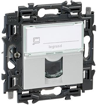 Valena prise RJ45 cat6 UTP appareil complet Alu à griffes