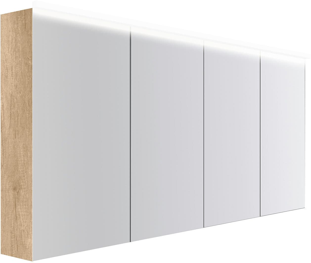 ARMOIRE TOILETTE COFFEE 4 PORTES 1800MM 4250K CHENE DECOR CACHMIRE