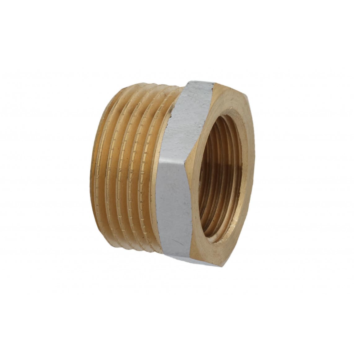 989331155 Raccord réducteur en laiton, chromé, 1/2" M x 3/8" F