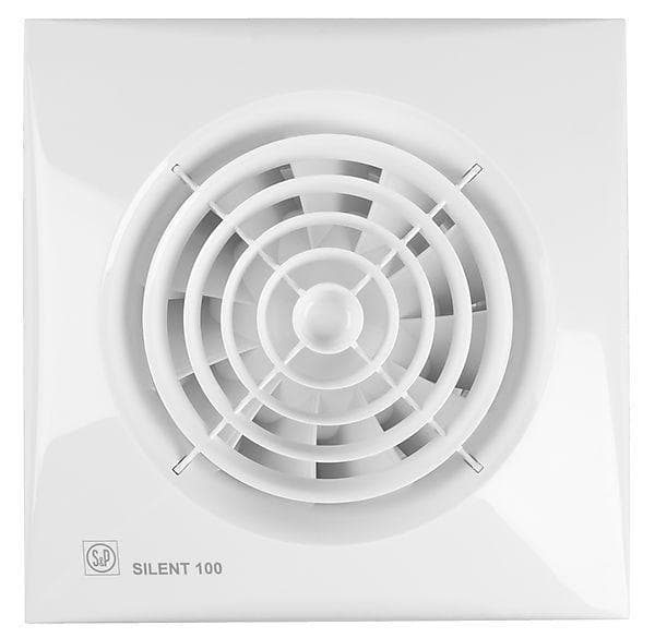 Extracteur de salle de bain 185m³h + clapet silencieux