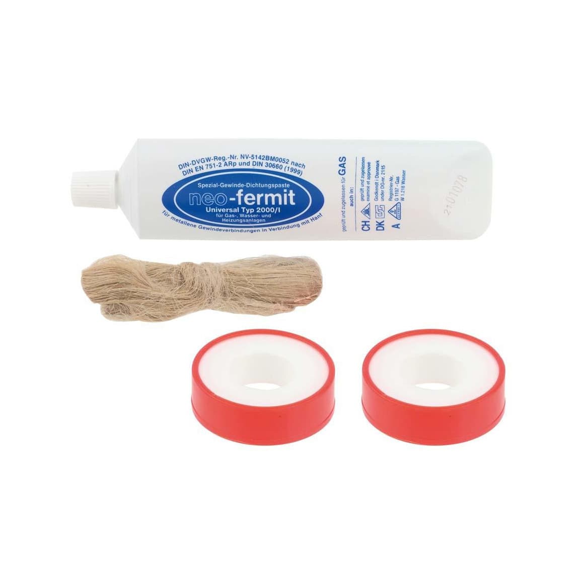 986714048 Kit de joints filetés chanvre, Bande d'étanchéité et Neo-Fermit
