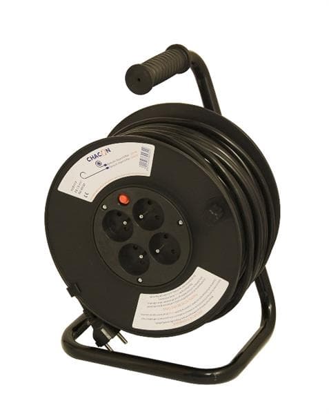 Dérouleur 3G1.5 + sécurité thermique 40m 4 x 10 / 16A