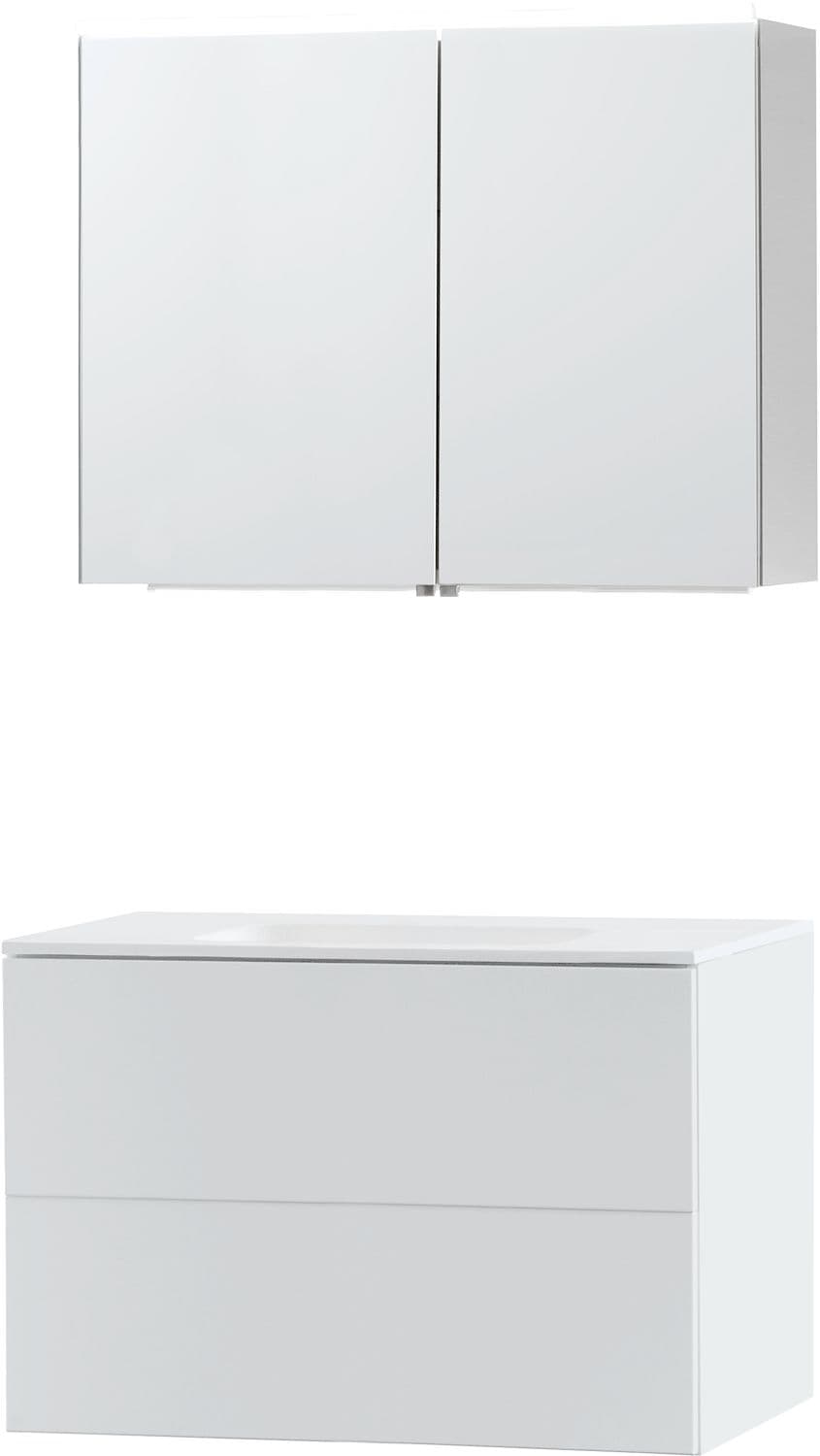 MEUBLE PURO SOLO BLANC 90 SOLID MOLTO ARMOIRE TOILLETTE