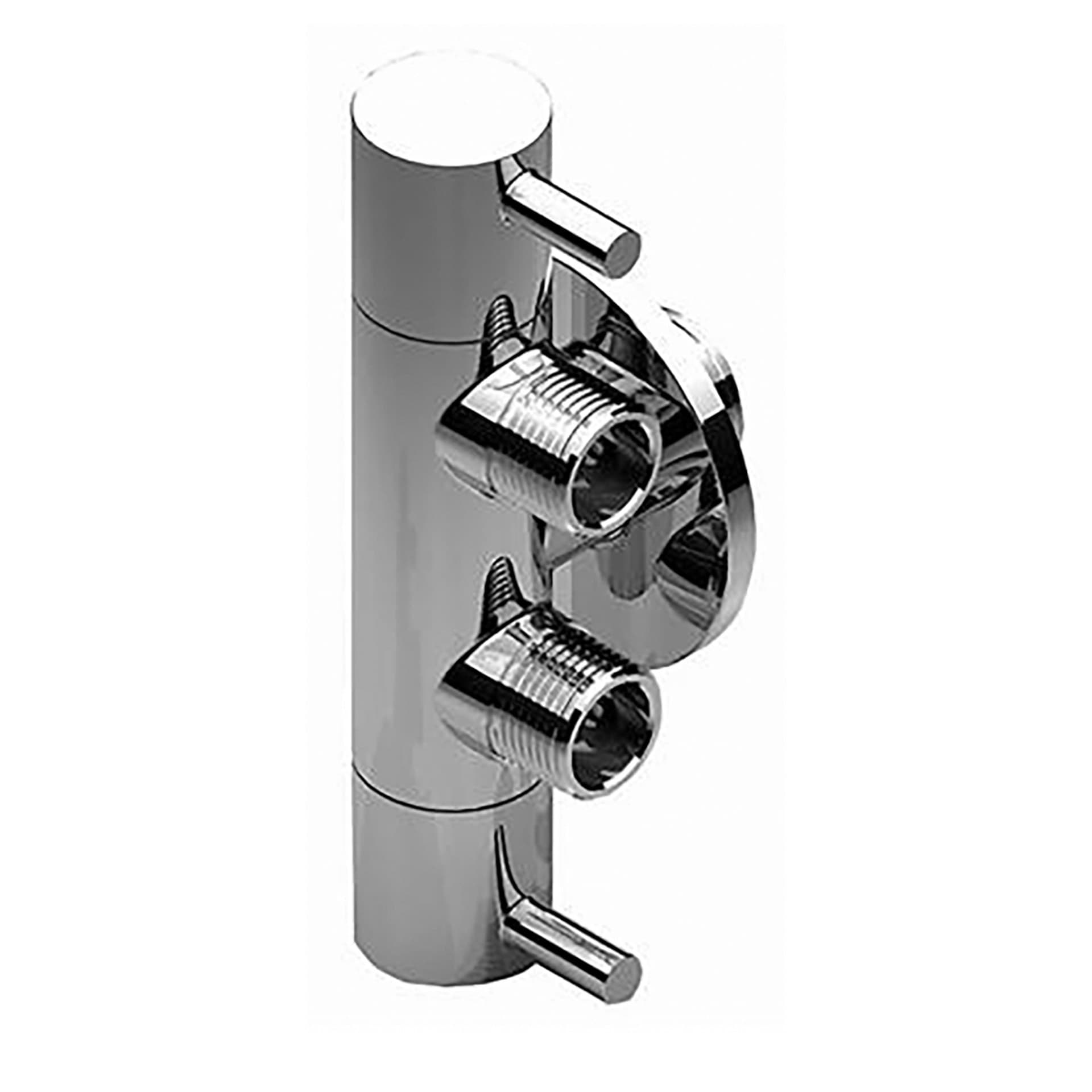 ALONI ROBINET DARRÊT ENCASTRÉ DOUBLE SERVICE 1/2X3/8X3/8 - CHROME