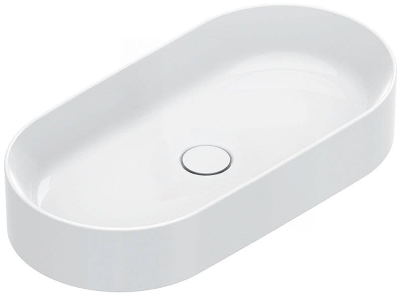 VASQUE A POSER ZERO CATALANO CATAGLAZE+ 70X35 H12 SANS TROP-PLEIN BLANC