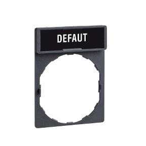 Porte étiquette 30 x 40mm standard - Ø 22 - avec étiquette Defaut
