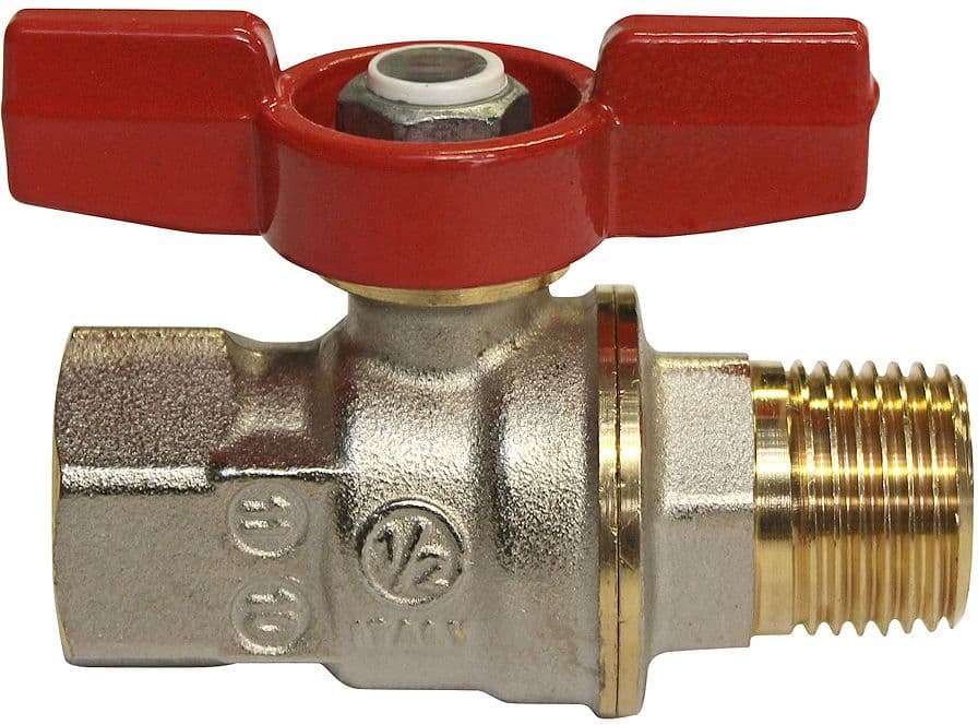 ROBINET A BILLE AVEC MANETTE PAPILLON DADO GIACOMINI 3/4"MF