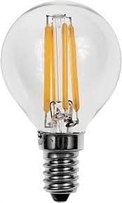 Petite lampe boule Led filament 4W 230Vac E14 claire 2700K WW dimmable