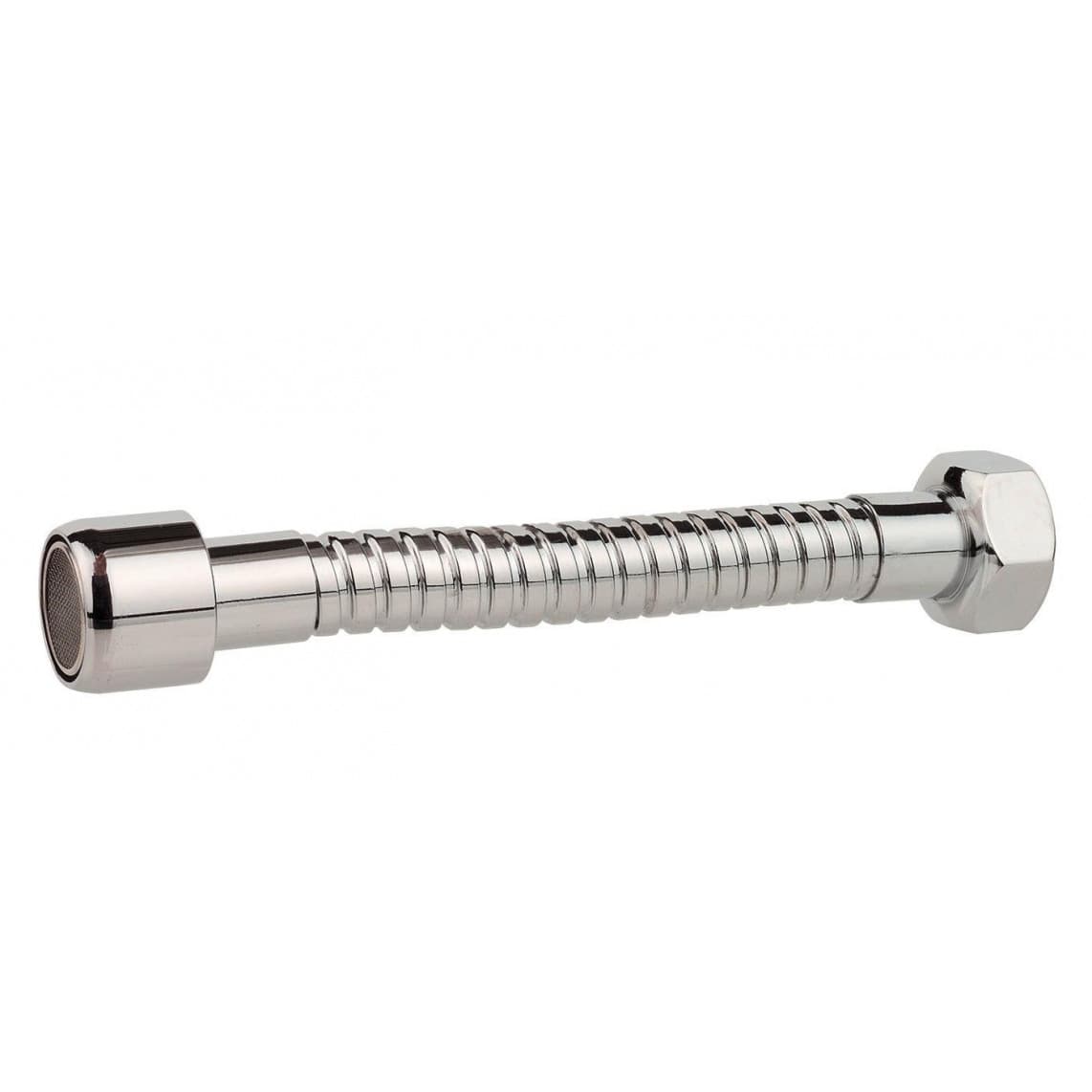 987160113 Tuyau métallique, chromé, M22IG x 130 mm, avec aérateur