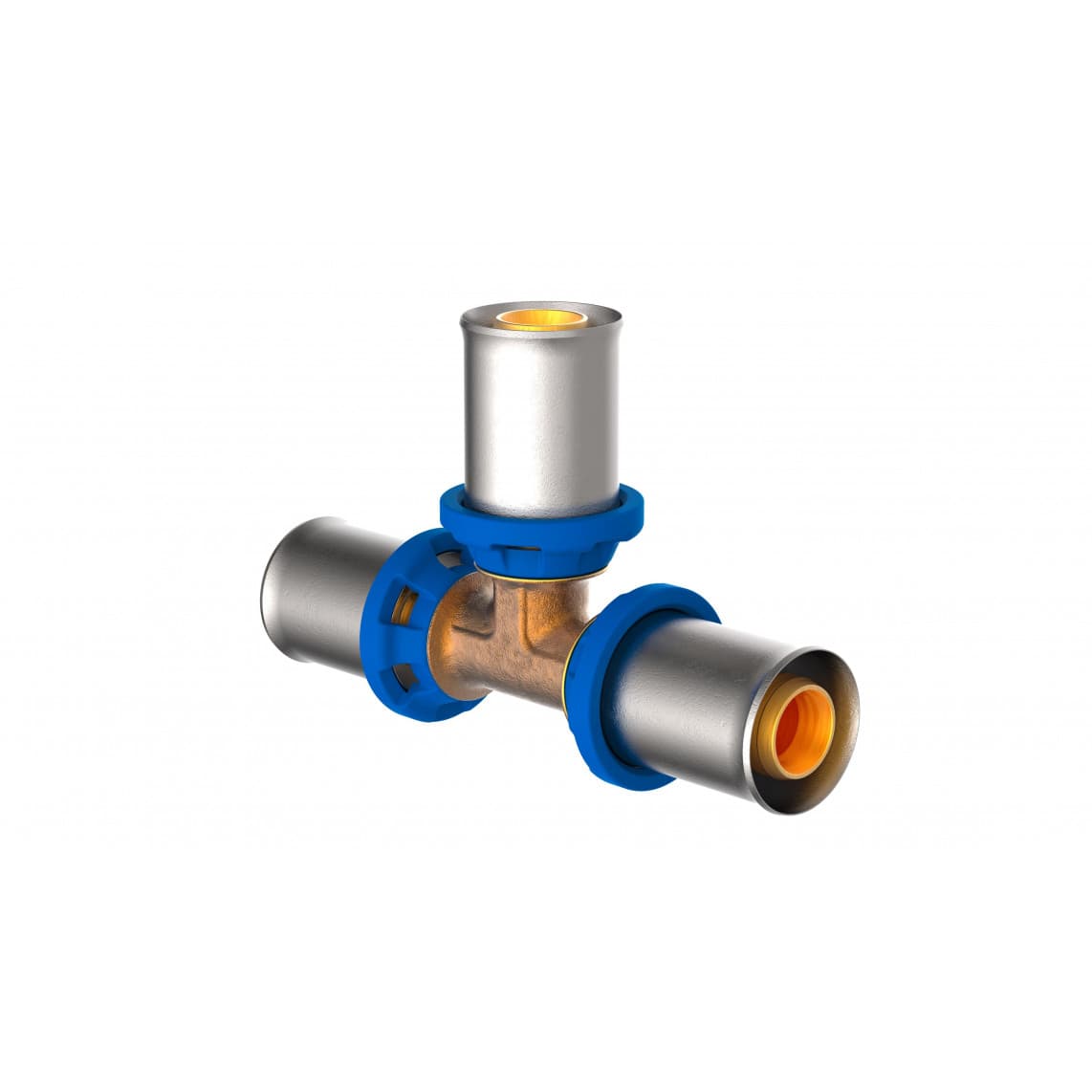 988717355 LT pièce en T, vierge, 26 mm, raccord à sertir pour tube multicouche