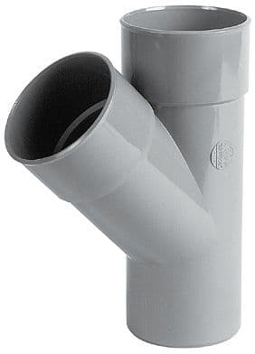 PVC T NICOLL MFF 45° 75MM