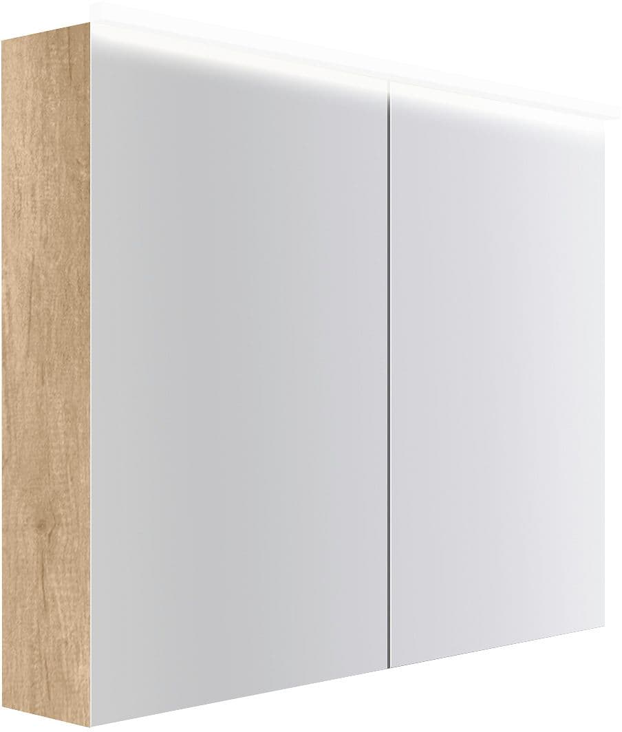 ARMOIRE TOILETTE COFFEE 2 PORTES 1000MM 4250K CHENE DECOR CACHMIRE