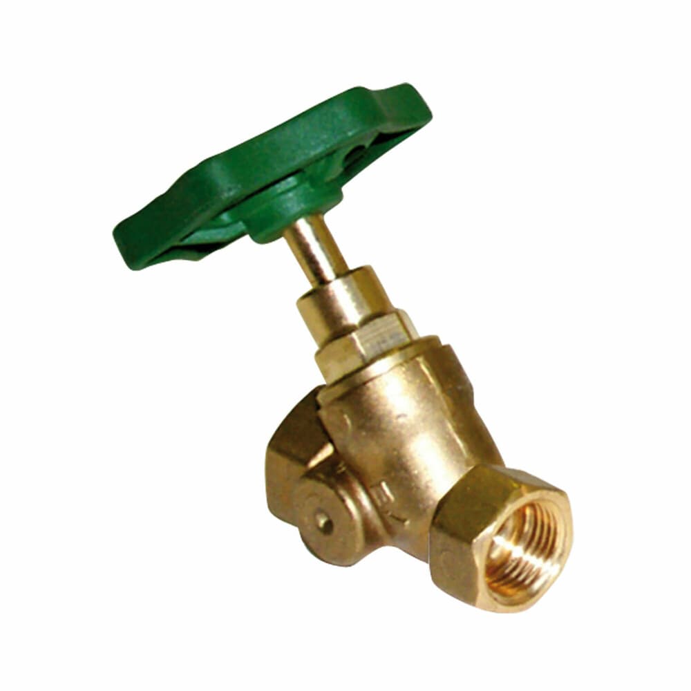 robinet d'arrêt oblique FF laiton sans trou de purge 3/4"