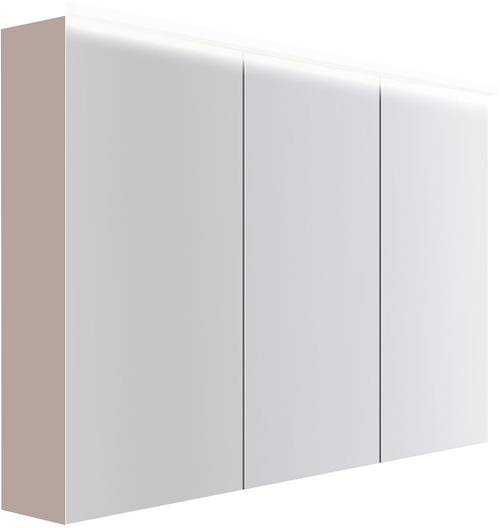 ARMOIRE TOILETTE COFFEE 3 PORTES 1200MM 4250K GRIS BASALTE MAT