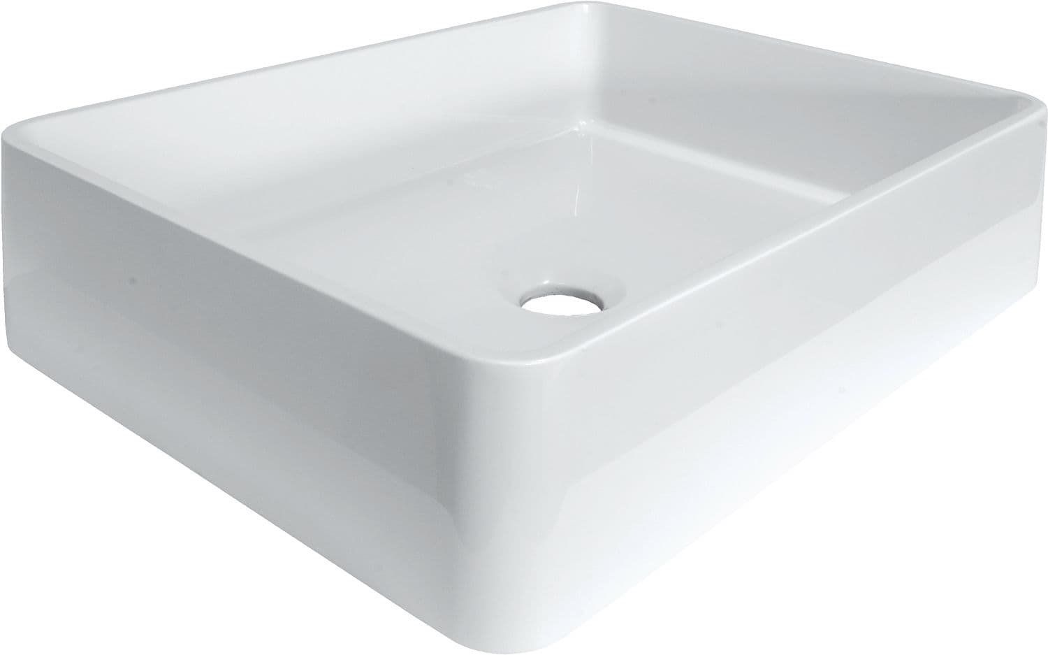 LAVABO A POSER COMBO/MOLTO/PURO 48X36CM MARBRE SANS TROP-PLEIN BLANC