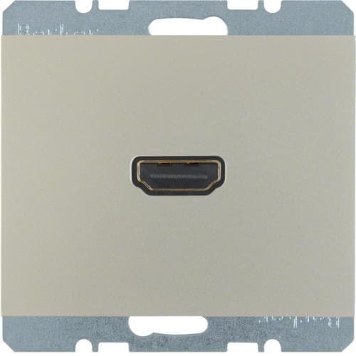 Prise Hdmi Berker K.5 Inox, laqué