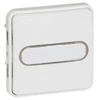 Artic poussoir lumineux porte - étiquette 10AX 250V Blanc antibactérien