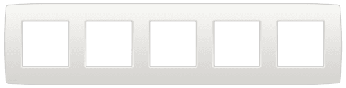 Plaque de recouvrement quintuple, entraxe de 71 mm, couleur Niko Original white