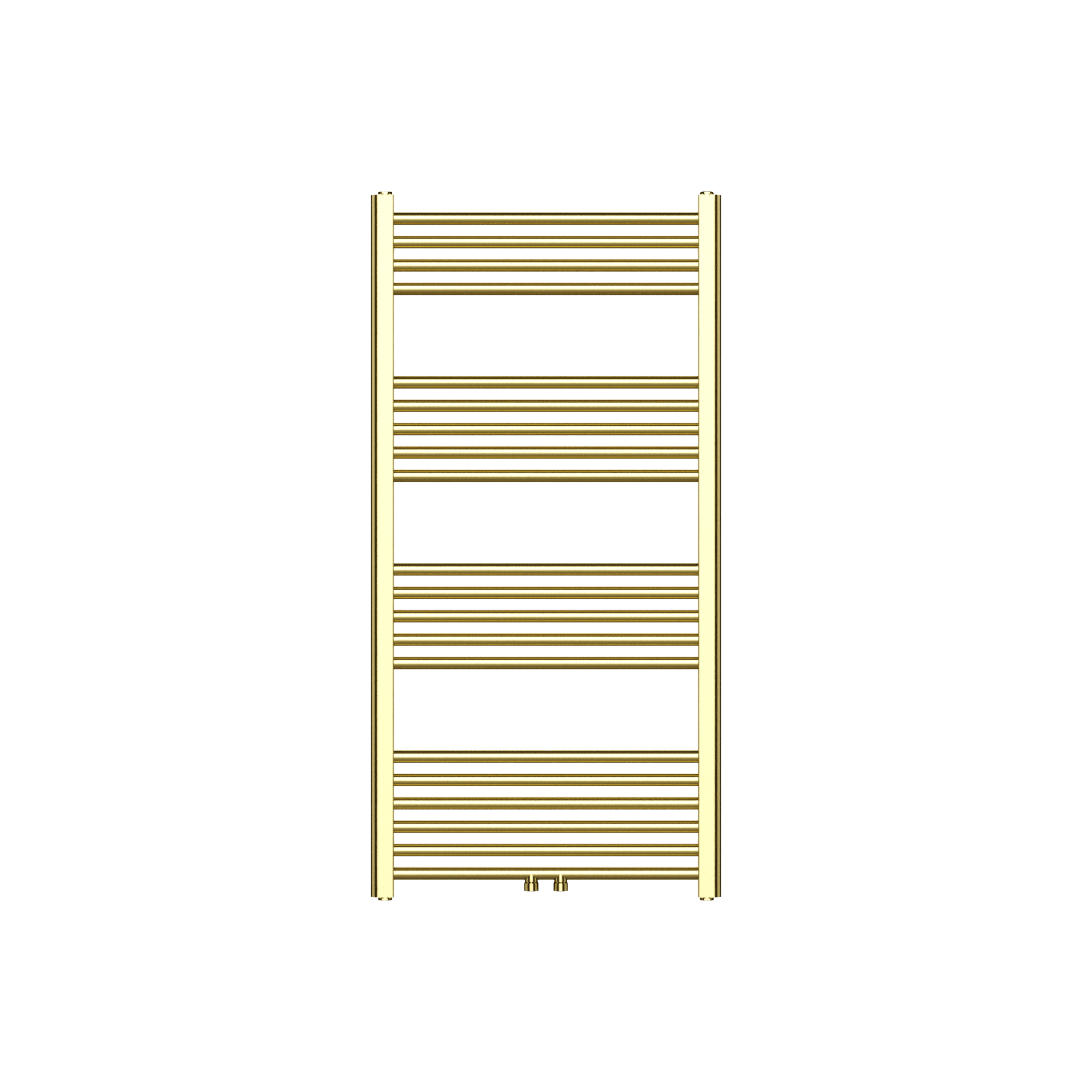 BELRAD SÈCHE-SERVIETTES - RACCORDEMENT GAUCHE-DROITE/CENTRAL - 414 WATT - 1200X600CM - OR BROSSÉ