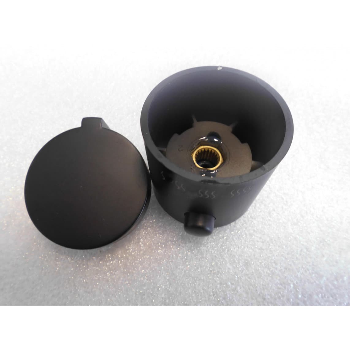 02298 Régulateur de débit d'eau, noir mat, par ex. pour 52466