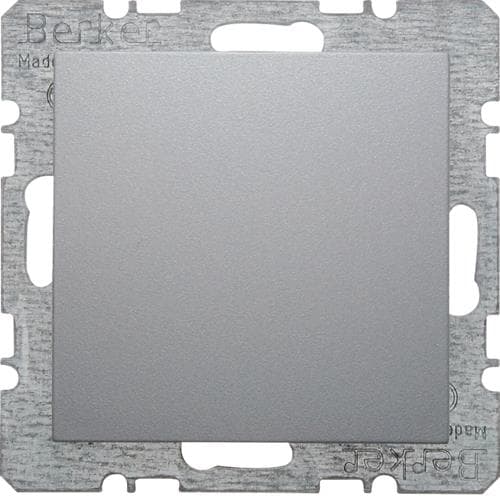 Cache - trou avec support métallique Berker S.1 / B.3 / B.7 Alu, mat