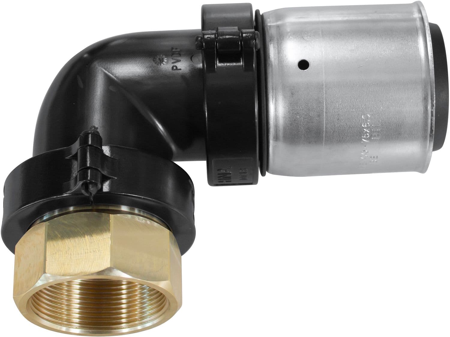 COUDE A SERTIR SYNTHETIQUE HENCO 90° 75MM-4/4"F