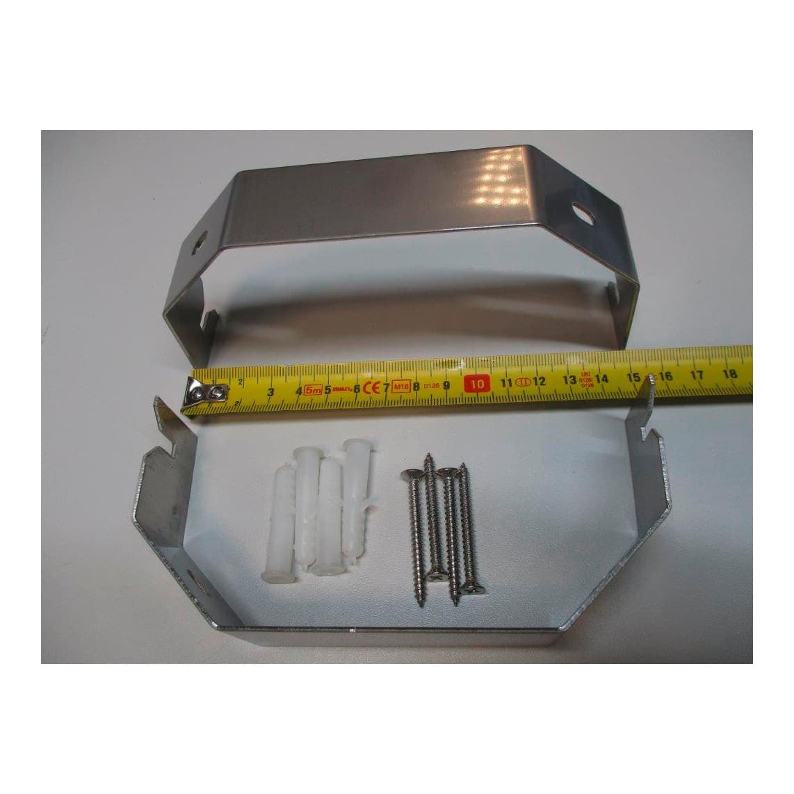 02182 Fixation d'angle pour panneaux de douche, 150 mm (2x)