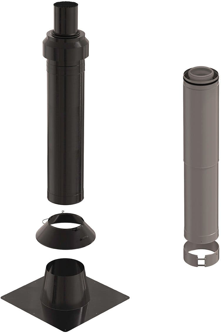 KIT TOIT INCLINE CLV INOX NOIR 110/160 UBBINK