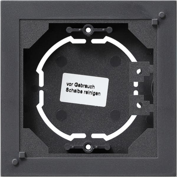 Boîtier apparent, construction plate Anthracite 1 x pour standard 55, E2, Event, Esprit - pour