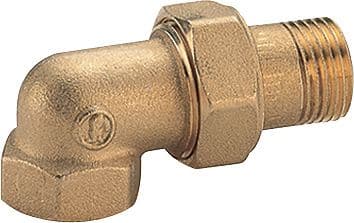 RACCORD LAITON POUR RADIATEUR GIACOMINI 1/2"MF EQUERRE