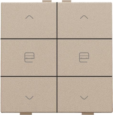 Commande de moteur double pour Niko Home control Champagne