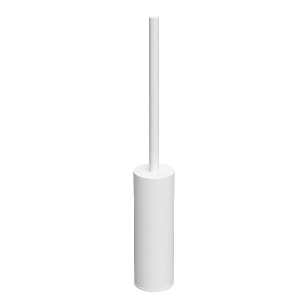 Zucchetti porte-brosse WC à poser imprimé Blanc mat gaufré