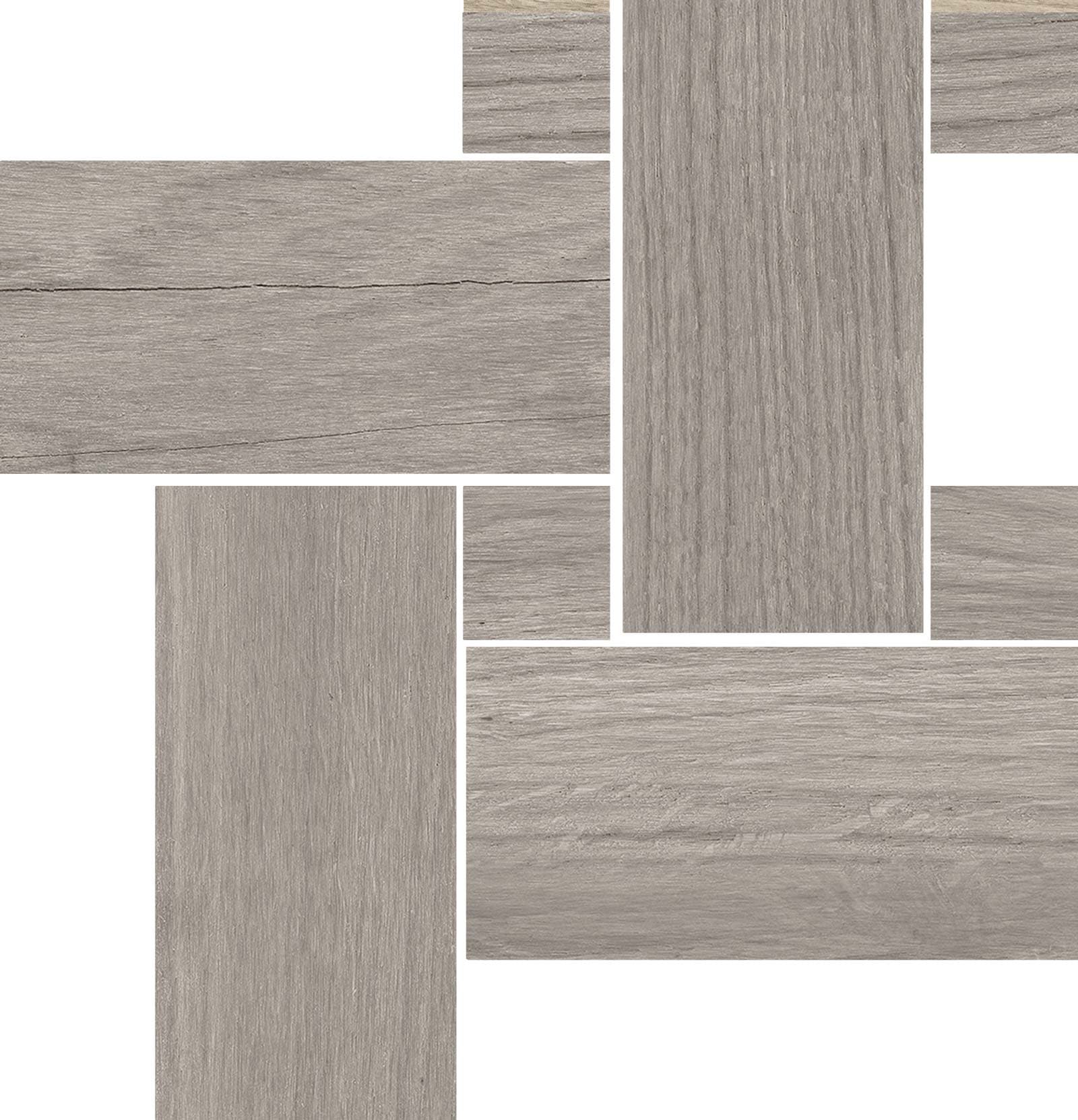 MOSAICO LEGNO LOIRE GRAY 22X22