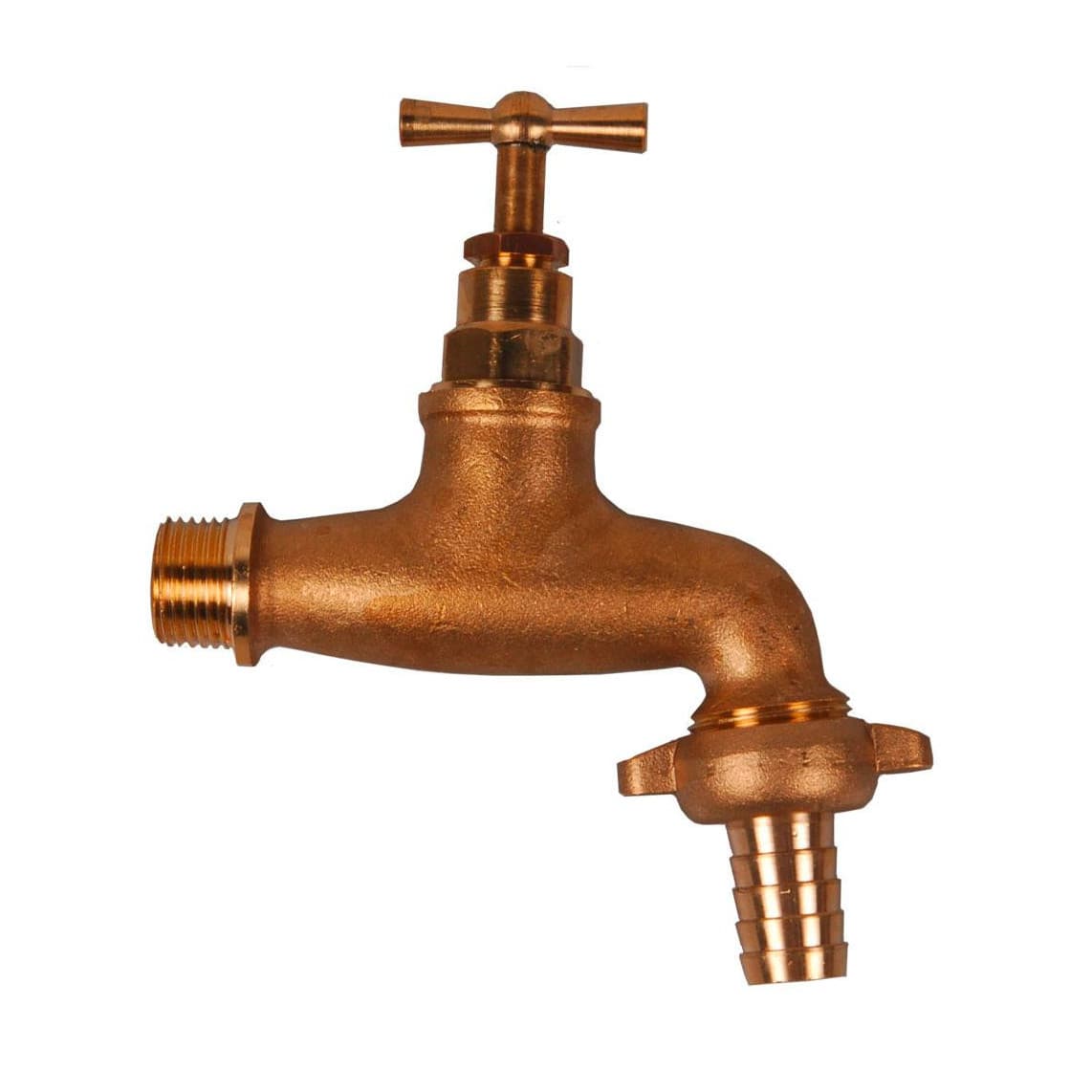 98618233 LT robinet de service grand Poignée à garrot, vierge matt, 1/2" M x 3/4" M x 1/2"T