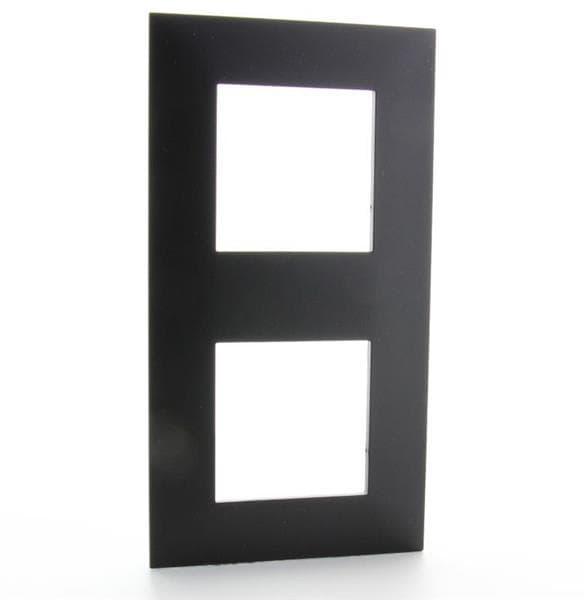 Valena plaque 2 postes vertical entraxe 57mm Blanc