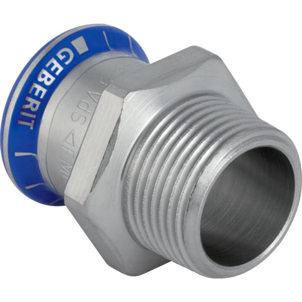 Geberit Mapress inox-eau manchon mixte avec filetage extérieur 18-1/2"M