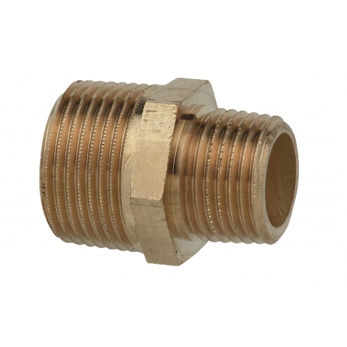 988952513 BR mamelon double réducteur, vierge, 1 1/4" M x 1" M, (3245)