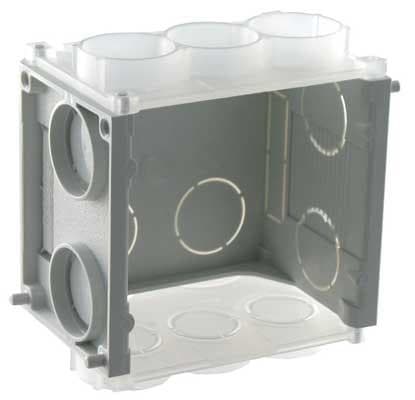 Boîte d'encastrement B45SV sans vis profondeur 45mm 60 x 60 x 45mm avec entrées de vis