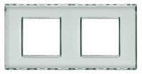 LivingLight - plaque rectangulaire 2 x 2 modules 71mm Kristall