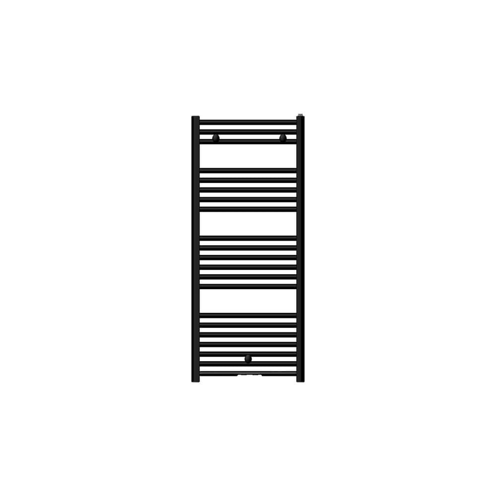 Basic 120/050 radiateur sèche-serviettes - H 1154 x L 500 - 506W - noir mat