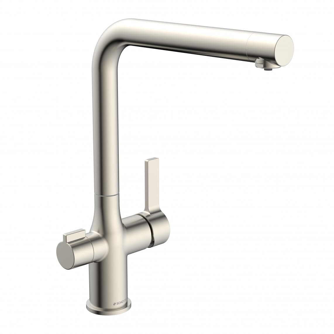 99805 AQUASTAR PRO Mitigeur pour eau potable avec système de filtration, apparence inox