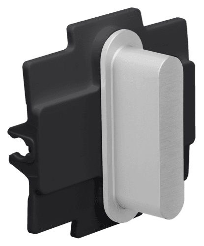 Niko Rocker pour des fonctions de commutation simple, couleur alu grey brushed