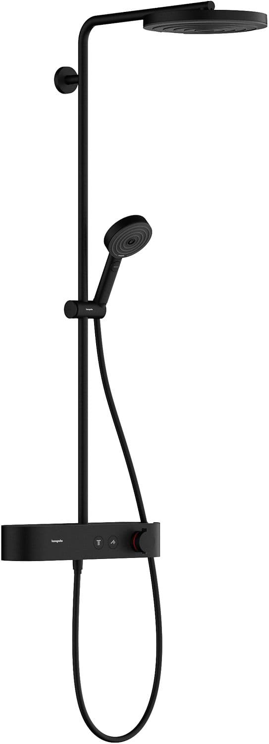 COLONNE DE DOUCHE+THERMOSTAT PULSIFY S 260 1JET ECOSMART HG NOIR MATTE 9L/MIN