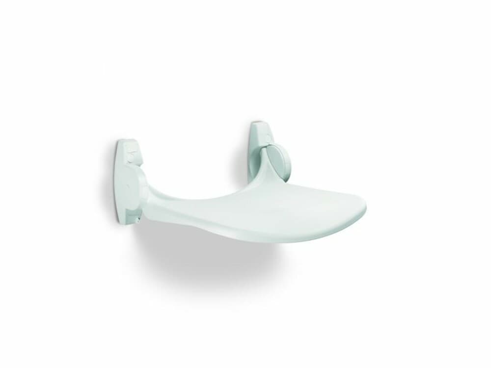 Linido siège douche rabattable sans dossier gabarit plastic 150kg blanc
